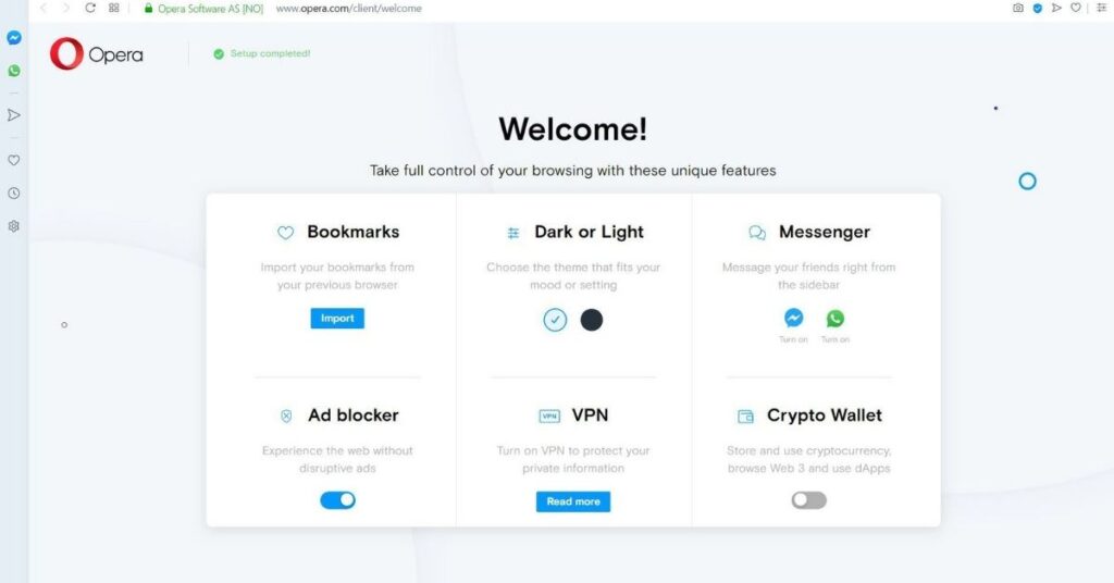 Opera web browser