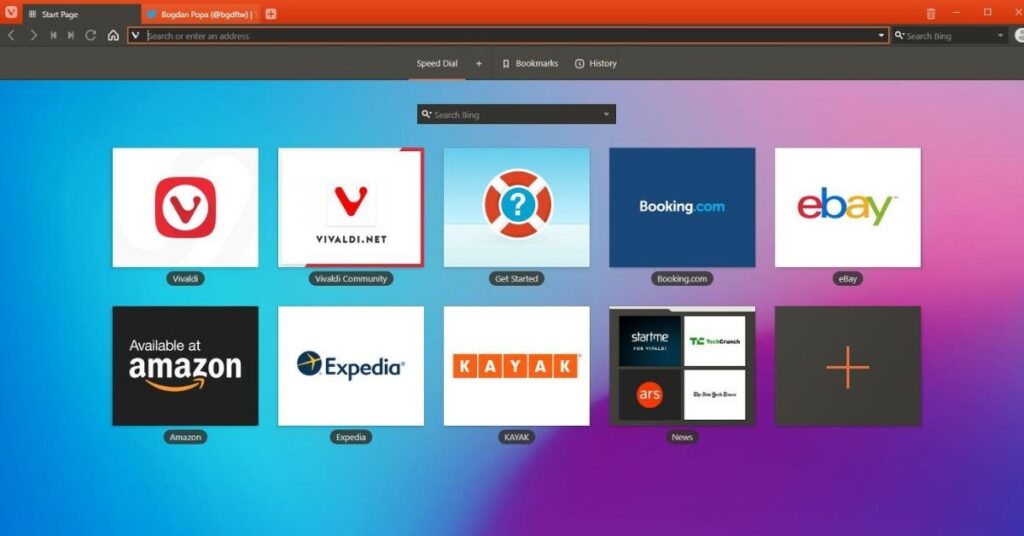 Vivaldi web browser